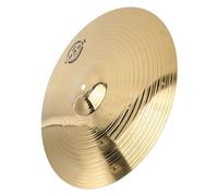 Angoily Jazz Drum Replacement Cymbal for Acoustic Environment and Practice Settings, Golden Alloy Cymbal with Accent Filling and Sturdy Design, for Advanced Players and Drum Kit Learners