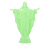 Angoily Jesus Statue Figurine Desktop Ornament Sacred Heart Blessing Vivid Jesus Craft Home Decoration Religious Sculpture for Easter and Church Display