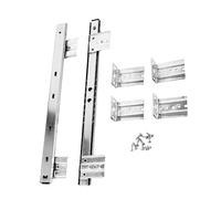 Angoily Keyboard Drawers Platforms Adjustable Keyboard Drawer Track 1 Pair Under Desk Computer Slides Width Keyboard Slide Runners for Smooth Extension and Easy Access to Your Keyboard