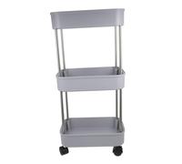 Angoily Kitchen Storage Cart with Removable Rolling Organizer Multi Purpose Storage Rack with Heightened Frame for Bathroom Bedroom Living Room and Balcony Cleaning Convenience