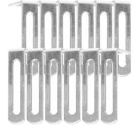 Angoily L Brackets for Shelves 20Pcs Slotted Right Angle Corner Braces Heavy Duty Metal Brackets for Wood Furniture Cabinet Support and DIY Projects