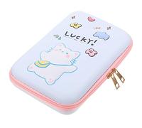 Angoily Large Capacity Cartoon Pencil Case for Students EVA Zipper Pencil Bag Compartments Multi-Function Pen Storage for School Supplies