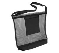 Angoily Large Capacity Mushroom Foraging Bag with Sturdy Black Mesh Crossbody Harvest Pouch for Garden Vegetables Fruits and Wild Plants Portable Storage for Backyard Picking