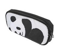 Angoily Large Capacity Oxford Cloth Stationery Organizer Pencil Pouch with Smooth Zipper and Cartoon Panda Design for Students and Artists