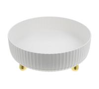 Angoily Large Capacity White Sundries Box with Wear Resistant Pp Material and Firm Structure Design, Special Cosmetics Box to Keep Desktop Tidy, for Skin Care Products Storage at Home