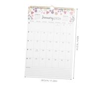 Angoily Large Monthly Wall Calendar Month Planner Multi-country Holiday Markings Sturdy Coil Binding English Layout for Home and Office Scheduling