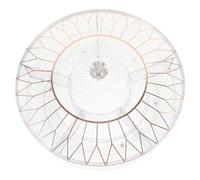 Angoily Large Rotating Compartment Fruit Platter with Lid, Multi-Section Food Storage Tray for Snacks, Nuts, Candy - Home Dining and Party Serving Dish