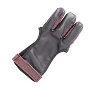 Angoily Leather Finger Protector for Recurve, Three-finger Leather Guard Glove for Hunting and Outdoor Shooting