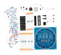 Angoily LED Electronic Clock Kit DIY Digital Indoor Bedroom Clock with Ds1302 Temperature Sensor and C8051 Microcontroller