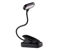 Angoily Led Reading Lamp with Clip USB Rechargeable Eye Protection Book Light Adjustable Gooseneck Table Lamp for Students and Bedside Use