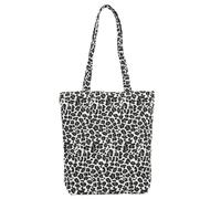 Angoily Leopard Single Shoulder Bag Leopard Female Tote Bag Fashionable Polyester Pu Large Capacity Storing Mobile Phones Women Walking All-match Elegant