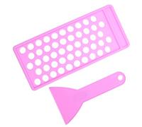 Angoily Lip Balm Filling Tray Set 2pcs with 5g Pp Lip Balm Tubes and Scraper Diy Lipstick Making Tool Portable Makeup Filling Tray for Home and Travel Use