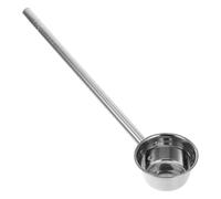 Angoily Long Handle Stainless Steel Water Ladle with High Capacity for Gardening and Kitchen Use Thickened Steel Dipper for Watering Plants Soup Oil and Bath Rinsing Design