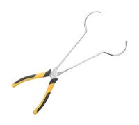 Angoily Long Reach Crucible Tongs with Bent Nose for Jewelry Making and Gold Refining Heat Resistant Ergonomic Pliers for Secure Grip and Precise Handling in Laboratory and Studio Use