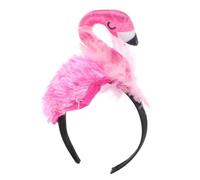 Angoily Lovely Flamingo Cosplay Headband for Creative Hawaiian Party Hair Hoop Adorable Cartoon Hair Decor and Comfortable Photo Prop for Birthday and Carnival Celebrations