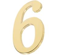 Angoily Magnetic Metal House Numbers, Gold Solid Numeric Door Sign with Strong Magnet, Modern Magnetic Mailbox and Home Address Numbers Suitable for Outdoor Use