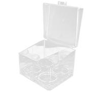 Angoily Makeup Sponge Storage Box with Dustproof Lid, Makeup Sponge Holder Organizer for Vanity and Travel, Cosmetic Storage Container for Women’s Beauty Tools