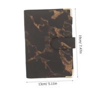 Angoily Marble Pattern Budget Binder with Cash Envelopes Portable Loose Leaf Ring Organizer for Daily Versatile Budget Notebook for Receipts Cards and Financial Planning