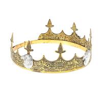 Angoily Men’s Crown with Eagle Head Design, Decorative Gold King Crown for Birthday, Wedding, Party, Cosplay and Festival Accessories, Adult King Costume Headband
