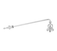 Angoily Metal Candle Snuffer with Long Handle, Rustic Fire Extinguisher for Tea Light and Pillar Candles, Silver Wick Extinguisher Tool for Home, Wedding, Fireplace Use