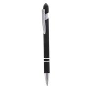 Angoily Metal Multifunctional Press Ballpoint Pen Capacitive Pen Handwriting for Touch Screen Tablet Computer Use Black Ink