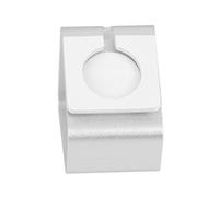 Angoily Metal Smart Watch Charging Stand Dock for with Slip Pad Compact Phone Holder for Desk Organization Silver