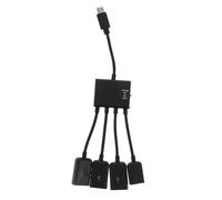 Angoily Micro USB Otg Multiport Adapter Charging Control Multifunction Hub for Tablet and Phone USB Hub for Computer Accessories for Data Transfer