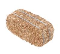 Angoily Mini Decorative Straw Hay Bales Small Craft Hay Realistic Texture Rustic Western Themed Plant Debris Wire for Dollhouse Diorama Party Accents in Autumn