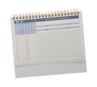 Angoily Mini Desk Calendar Pink Compact Standing Flip Desktop Planner with Thick Premium Paper for Taking and Yearly Scheduling Portable Tent Style for Office and Home Use
