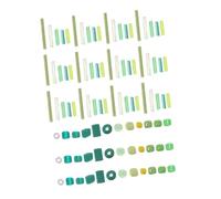 Angoily Mini Green Glass Beads for DIY Jewelry Making Mixed Small Craft Beads Tube for Bracelets Embroidery Ring Weaving