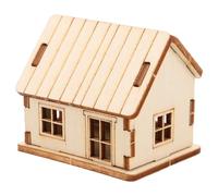 Angoily Mini Wooden Model House Puzzle House DIY Wooden Home Model for Adults for Home Decor Christmas Display