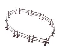 Angoily Miniature Farm Fence Brown Picket Fence for DIY Mini Gardens Handicrafts and Fairy Garden Decorations Smooth Surface for Hobbyists