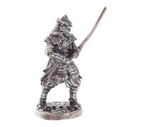 Angoily Miniature Japanese Samurai Figurine Bushido Warrior Statue Collectible Desk Ornament Home and Office Decor Medieval Samurai Doll for Japanese Festival Display