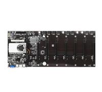 Angoily Mining Machine Motherboard, 8gpu Motherboard, Ddr3 Memory, Integrated Vga Interface, Black Pcb, 8 X Pcie 16x Slots, 1 X Ddr3 Sodimm Slot, Low Power Consumption
