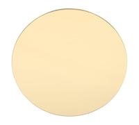 Angoily Mirror Beauty Accessories Ornament Tray Round Mirror Tray Mirrored Trays Vanity Mirror Tray Reflective Display Tray Perfume Display Tray Reflective Display Plate Golden Acrylic