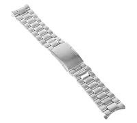 Angoily Mm Stainless Steel Watch Band Bracelet Strap 4pcs with Solid Links and Curved End, Sturdy Featuring Foldover Clasp with Push Button and Easy Quick Release for Replacing Old