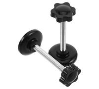 Angoily Mobility Aid Replacement Hand Knobs Plastic and Galvanised Carbon Steel with M6 Thread 2pcs Rounded Star-Shaped Design Easy to Grip Tool-Free Universal for Walkers and Rollators