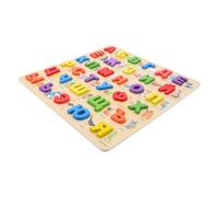 Angoily Montessori Russian Alphabet Wooden Puzzle Educational for Colorful Letters Board for Preschool Learning Portable Fine Motor Skills Development Interactive Play Aid