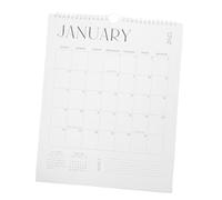 Angoily Month Minimalist Wall Calendar with Decorative Coil Binding Large Flip Calendar for Home Office Classroom Planning and Organization Easy Month View Scheduling