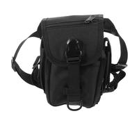 Angoily Motorcycle Thigh Bag Drop Leg Waist Pack for Men and Women, Waterproof Oxford Cloth and Polyester Material, Resilient Design for Cycling and Outdoor Sports Black