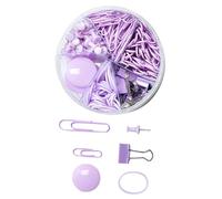 Angoily Multi Function Macaron Colored Paper Clips Set Portable Office Clips for Document Organization Strong Clamping Force Design for Files and Photos