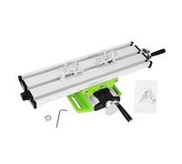 Angoily Multi Function Mini Milling Machine Work Table with Slide Cross Table Vise for Drilling Compact Cast Base for Stable Accurate Operation Portable Small Drill Press Accessory