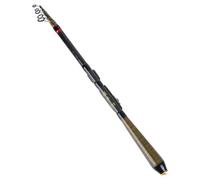 Angoily Multi-function Sea Fishing Rod 2.1m Carbon Retractable Pole with Anti-slip Grip and Easy to Clean Design, Lightweight Short Mini Fishing Rod for Travel and Beginners