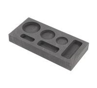 Angoily Multi Slot Graphite Ingot Mold Crucible for Casting Design with Rounded Slot High Thermal Conductivity for Melting Gold Silver for Lab and Educational Use