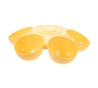 Angoily Multipurpose Flower-shaped Pet Feeding Bowl with Stable Base High-grade Plastic Cat Feeder and Dog Treats Dispenser Easy-clean Multi-compartment Dish for Indoor Cats and Dogs