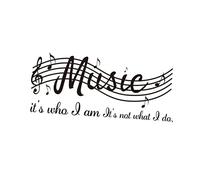 Angoily Musical Note Wall Sticker Removable Wall Decal Decorative Wallpaper for Bedroom Living Room Home