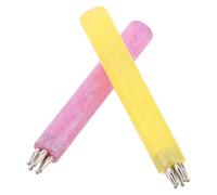 Angoily Nail Art Dotting Pen Set Create Petal and Flower Patterns 2pcs with Metal and Material with Smooth Lines for Manicure for Salon and Home Use