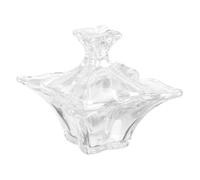 Angoily Nail Art Liquid Container Glass Cup with Lid Multipurpose Manicure Tool for Pen Cleaning and Nail Polish Mixing Colorful Crystal Manicure Glass Storage and Care