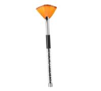 Angoily Nail Art Pen Set Flat Fan-shaped Brush with Drill Handle Gradient Design Black for Nail Painting Tools and Manicure Use