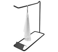 Angoily Nail Practice Display Sticks Set with 50 Black Fan-shaped Tips and Iron Holder Ring, Nail Art Sample Tools for Manicure Training and Salon Use